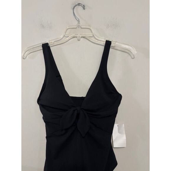 Robin Piccone Bathing Suit Ava Knit One Piece Swimsuit Black Size 4 NWT - Picture 4 of 10